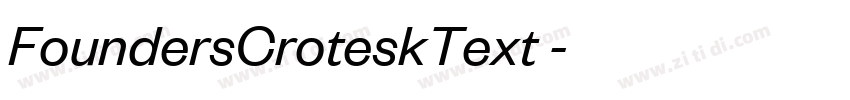 FoundersCroteskText 字体转换